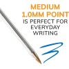 BIC Cristal Xtra Smooth Ballpoint Pen, Medium Point (1.0mm), Blue,