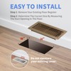 Howeall 4" x 10" Floor Register - Heavy Duty Steel