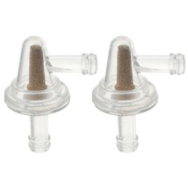 Qicarkey 2pcs Inline Fuel Filter, 90 Degree Clear Fuel Filter Replacement Car Accessories Parts for Motorcycle, Scooter, Motorcycle 1/4" Fuel Line Gas Engine