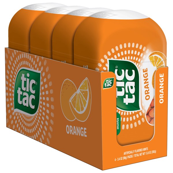 Tic Tac, Orange Flavored Mints, On-The-Go Refreshment, 3.4 Oz, 4