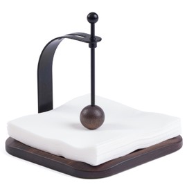 Napkin Holder for Table, Wood Napkin Holders for Paper Napkins, Cocktail Napkin Holder, Suitable for Kitchen, Restaurant, Bar, Office, Parties, Home Décor, Hotel, Cafe (South American black walnut)