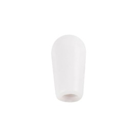 DIAO79NI Basic Metric 4mm Guitar 3 Way Toggle Switch Tips LP Switch Caps Switch Knobs for Import China Japan Epiphone Les Paul Pickup Selector, White (Set of 2)