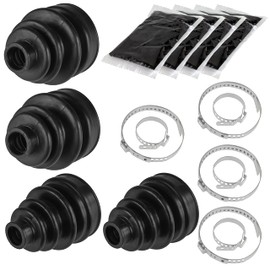 Caltric 2 Rear Axle Inner Outer CV Boot Kit Compatible with Yamaha Grizzly 660 YFM660F 4X4 2002-2008