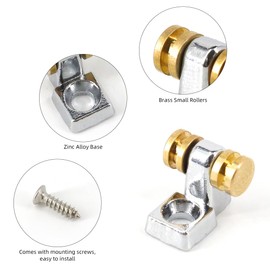 Domofa Roller Guitar String Guides String Retainers Trees for Strat Tele Style Electric Guitar Parts Replacement (Set of 2)