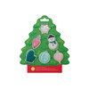 Wilton 2308-0-0225 6PC Christmas Cookie Mold Icing Christmas Tree Cutter