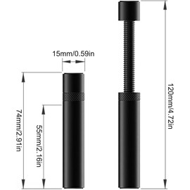 Liyquint Graphics Card Brace - Adjustable GPU Support Stand for ,Video Card Sag Holder Bracket, GPU Stand (74-120mm Height) (Black)