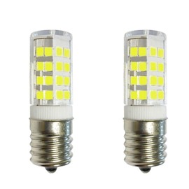 Anyray 2-Bulbs E17 4W LED Bulb for Microwave Oven, Under-Microwave Stove Light 40W-Equival (Cool White)
