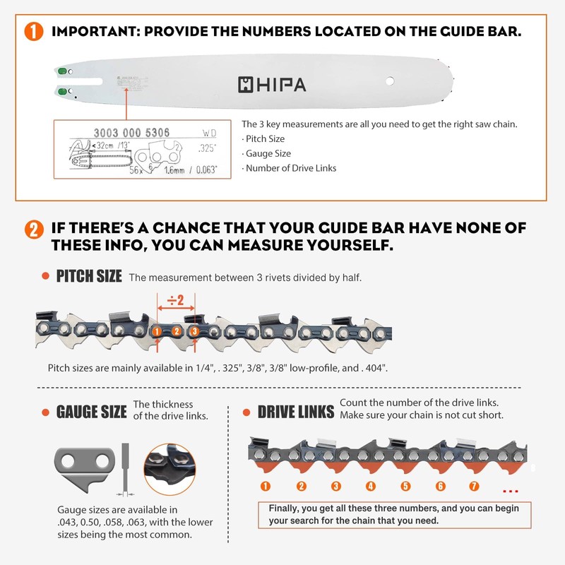 16 Inch Chainsaw Chain for MS180 MS171 MS 170 MS
