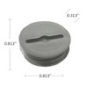 Hubbell-Bell 5269-0 Closure Plug, 1/2 in Npt , Gray