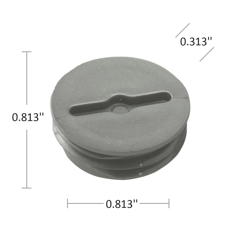 Hubbell-Bell 5269-0 Closure Plug, 1/2 in Npt , Gray