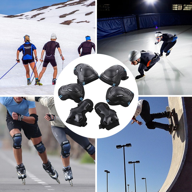 Knee Pads Set 6 Protector Kit Knee Pads Elbow Pads