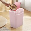 Parlynies 4.5 Gallon Swing Lid Trash Can, Waste Bin with