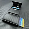 Carteras para Hombre, Tarjetero de Cuero, RFID Bloqueo Antirrobo Tarjetero