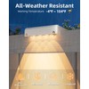 VOLISUN Solar Deck Lights 8 Pack, Warm White Glow LED