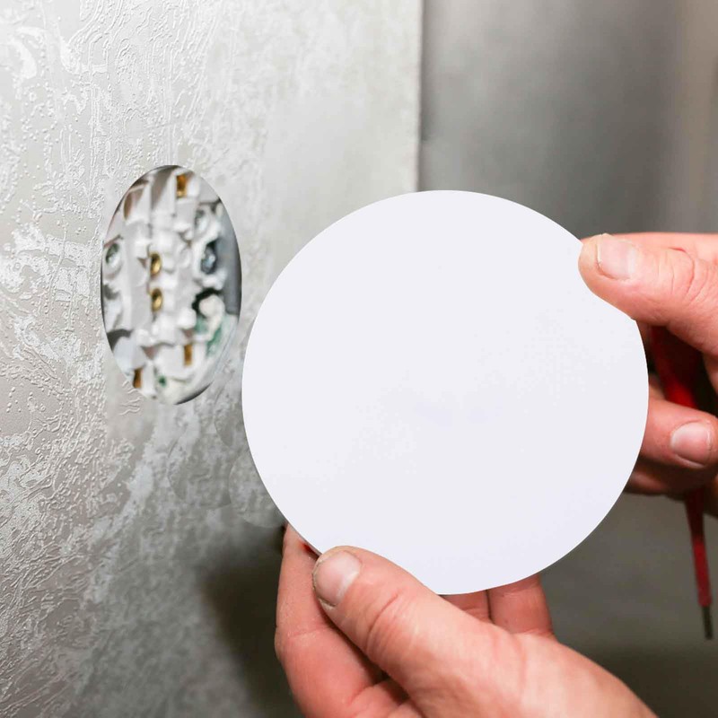 UFURMATE Wall Hole Cover Plate, 6Pcs PVC Plastic Ceiling Cover