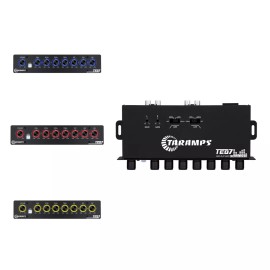 Taramps TEQ 7 Stereo 7-Band Graphic Equalizer RCA Input 2 Channels Car Audio - Red