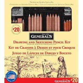 Generals Pencil G20 Classic Sketching & Drawing Kit