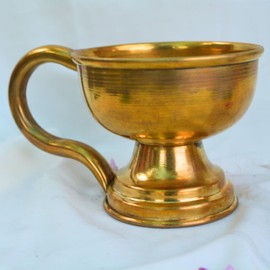 Traditional Brass Dhoop Dani and Kapur Dhoop Dani 7" inch with Handle for Home Purifying for Home, Offices & Temples Puja,Hawan Pure Brass Incense Holder - Perfect for Gifting & Home Decor