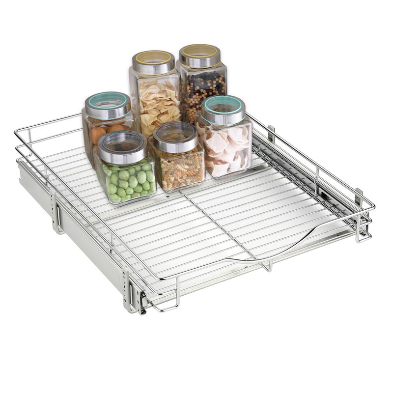 DINDON Pull Out Cabinet Organizer, (11" W x 21" D)