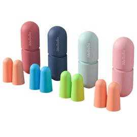 LIKENNY Earplugs, Sleeping Earplugs, Noise Reducing, 38 dB, High Performance, Soundproof, Strongest for Sleeping, Airplanes, Work, Noise Canceling, Studying, Camping, Meditation, Noise Protection, Washable, Reusable, 4 Pairs