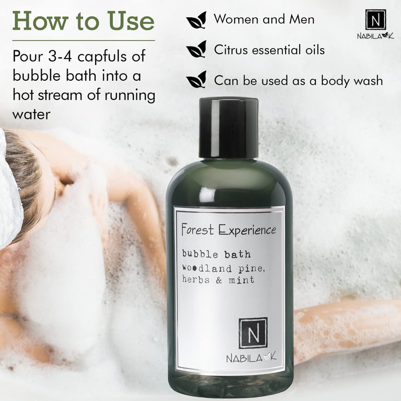 Forest Experience Travel Size Bubble Bath with Pine, Herbs &