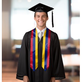 Venezuela Flag Graduation Stole Sash Unisex Adult Graduation Stole Sash Graduation Gift 72" Long