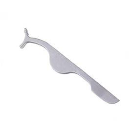 1PC Eyelashes Clip False Eyelashes Extension Applicator Tool Eyelashes Remover Clip Tweezers Nipper Tool (Silver)