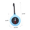 Abaodam 9pcs Carabiner Compass: Pocket Compass for Hiking and Backpacking