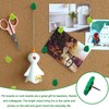 Leaves Push Pins, 50 Pcs Green Leaf Thumb Tacks Decorative