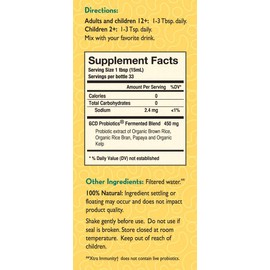 Xtra Immunity - Probiotic-derived Antioxidants, Enzymes, Vitamins from Organic Rice Bran, Supports Immune Function -16.9 fl. oz, 30-Day Supply