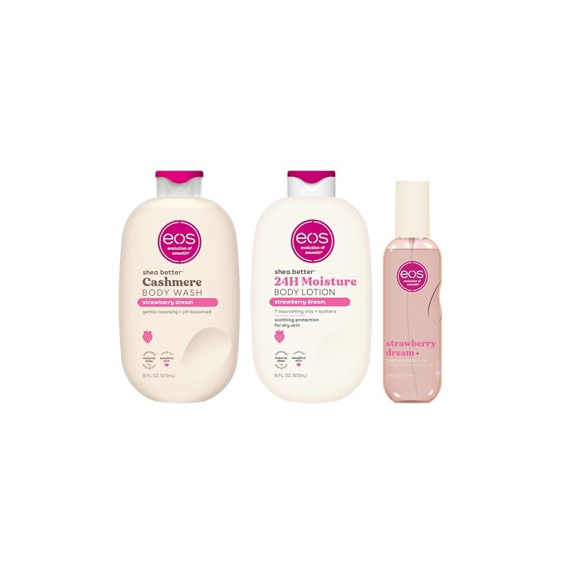 eos Essentials Bundle - Gel de baño, niebla corporal, loción