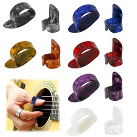 Pack of 12 Guitar Picks, Guitar Picks, Thumb Finger Picks for Guitar, Electric Guitar, Bass Celluloid Finger Pick