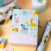 Homeral Baby Shower Wrapping Paper Roll for Girls , Reversible