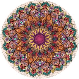Brand: IdeaBazar Round Mandala Puzzles for Adults 1000 Pieces, Flower Colorful Jigsaw...