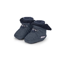 Sterntaler Baby Boys' Melange Baby Shoes, Flecked with Blue