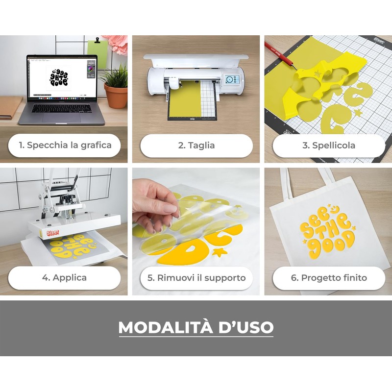 Siser Easy Puff - Vinile Termotrasferibile Yellow 50 x 30
