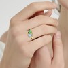 Yaresul Toi Et Moi Ring 925 Sterling Silver 14k Gold