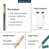 Clear Plastic Tube with Black lid, 12 Pack, Storage Holder