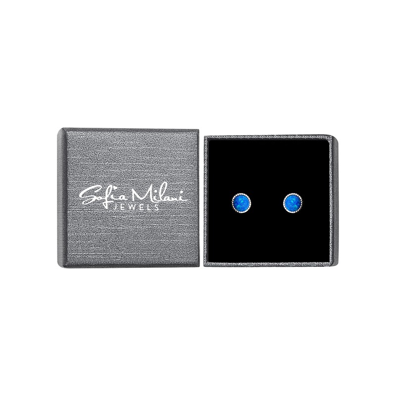 SOFIA MILANI - Women's Earrings 925 Silver - Opal Stud