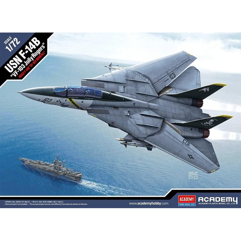 Academy 1/72 US Navy F-14B Tomcat VF-103 Jolly Rogers Plastic