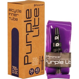 Panaracer Purple Light Ultra Lightweight TPU Tube 700 x 23-32C Presta 2.6 inches (65 mm) Valve PURPLE Lite TW723-32F65-PL