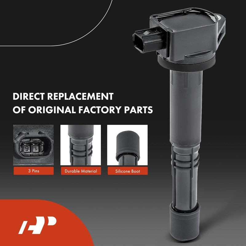A-Premium Set of 4 Ignition Coil Pack and Iridium Spark