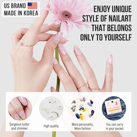 AnGalaxy Nail Sticker, White, Lace, Flower, DIY Nail Decal, For Nail Decoration, Nail Art, Easy to Apply, Top Designer, Design, Cute Nail Stickers, For Hands, Popular, Stylish, Advanced, Nail Accessories, Non-Toxic, Non-Toxic, Women's Gift, Manicure, Nai