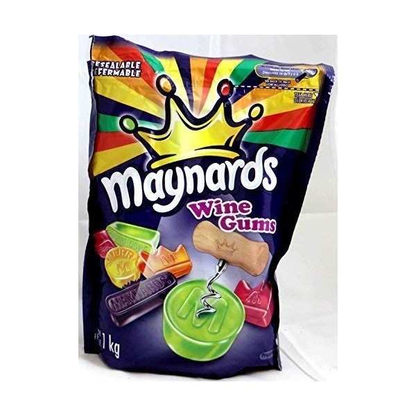 Maynards Gummy Candy, Wine Gums, 1 Kilogram/2.2 Pounds - 2