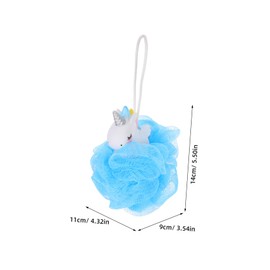 Baluue 2pcs Unicorn Bath Balls Exfoliating Bubble Net for Boys and Girls Fun Shower Scrubber for Boy Girl Colors for Giving Birthdays and Holidays