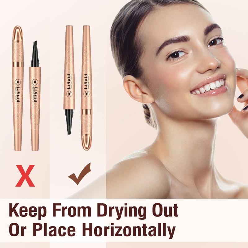 Eyebrow Pen 4-Fork Tip Lift & Snatch Brow Pencil Light