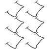 Pack of 6 Metal Red Wine Display Holder Wall Mounted