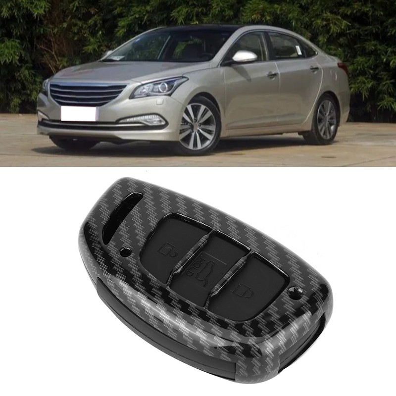 3-Button Carbon Fiber Remote Key Case Cover Accessory Fit for