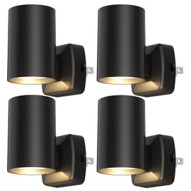 HYXMakeIt Led Night Light Plug into Wall,Modern Night Lights with Light Sensor,40/20 Lumen Dimmable,2700K Warm White,ETL-Certified,Nightlights for Adults Kids Bathroom Hallway Stairway Bedroom,4 Pack