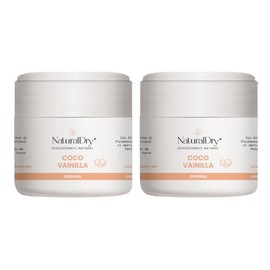 NaturalDry - Desodorante Natural Coco Vainilla 60 gramos  Original  Sin Aluminio ni Derivados del Petrleo  Sin Parabenos - En Crema (2 Unidades)      